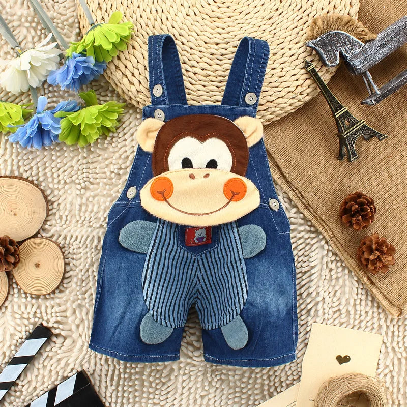 IENENS Summer Baby Kids Denim Overalls Jumper Pants Shorts Playsuit Toddler Infant Boys Girls Clothing Trousers