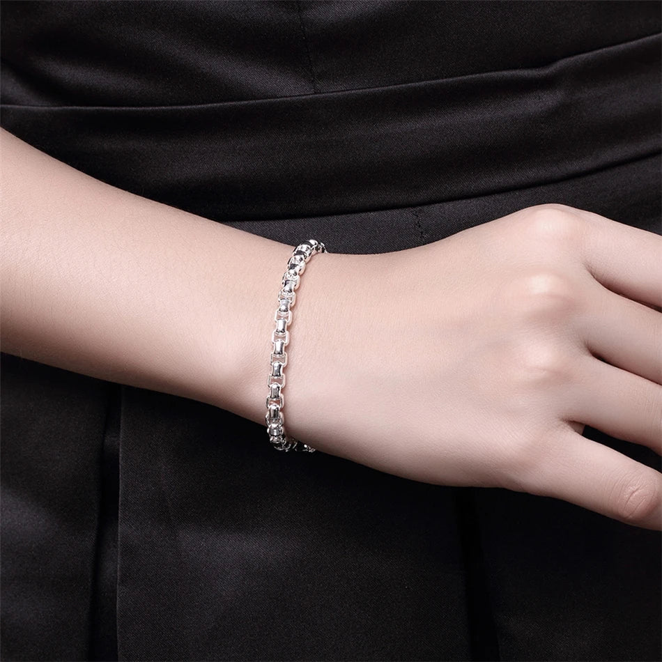 DOTEFFIL 18K Gold Silver Bracelet – Elegant & stylish for women.