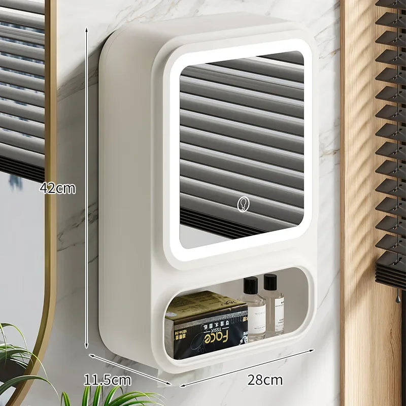 No-Drill Bathroom Shelf – Wall-Mounted Shower & Cosmetics Organizer