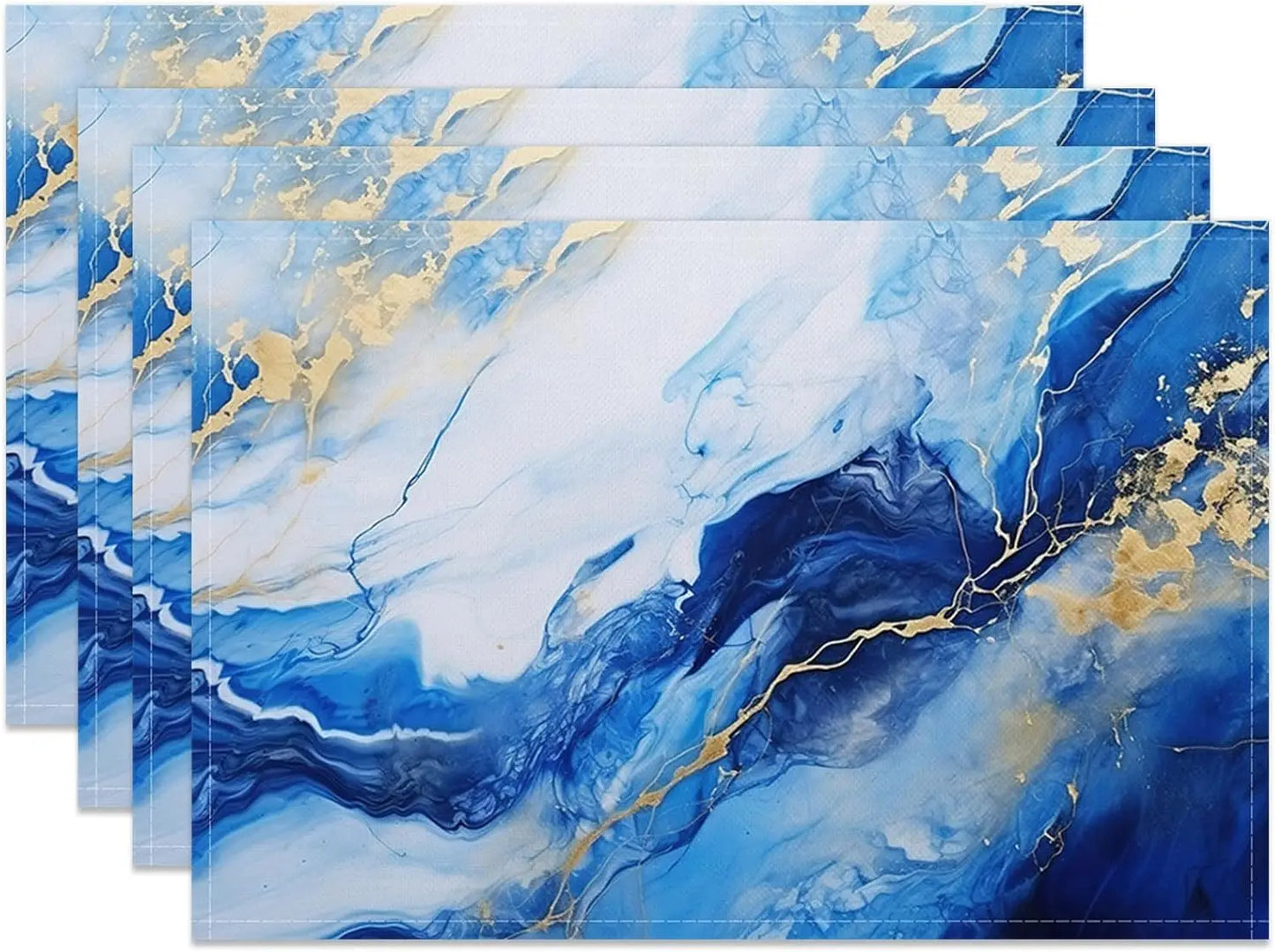 Modern Marble Placemats Set for Kitchen & Dining Table