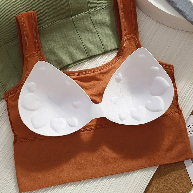 Women’s Seamless Sports Bra – Breathable, Anti-Sweat, Shockproof Yoga & Fitness Crop Top