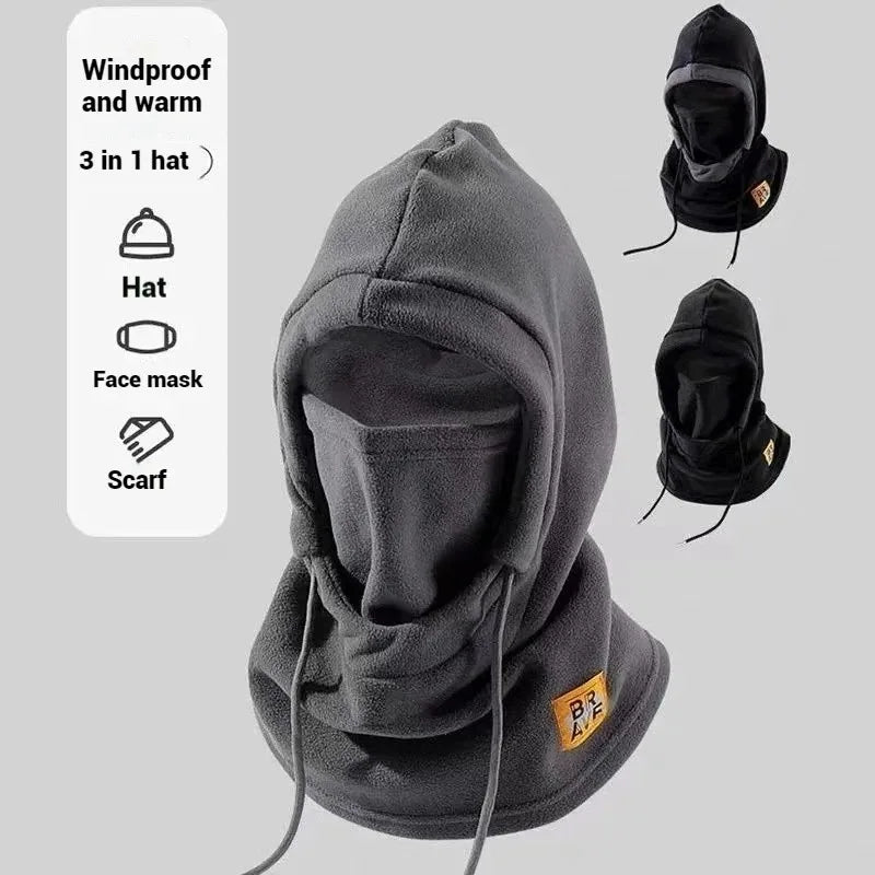 3-in-1 Winter Windproof Balaclava – Hat, Mask & Neck Warmer for Men & Women