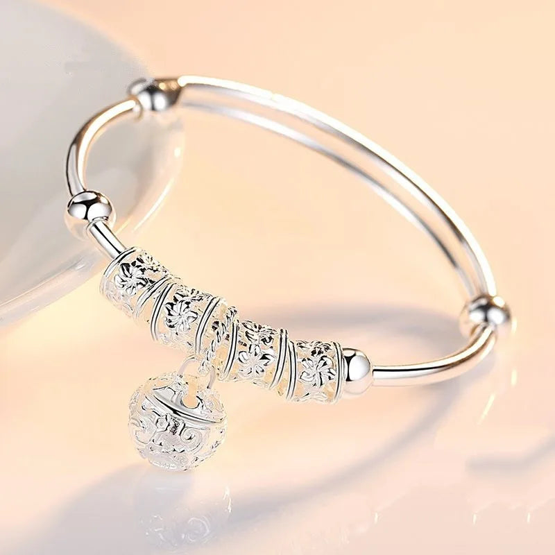 925 Sterling Silver Twist Heart Cuff Bracelet – Elegant Party Jewelry
