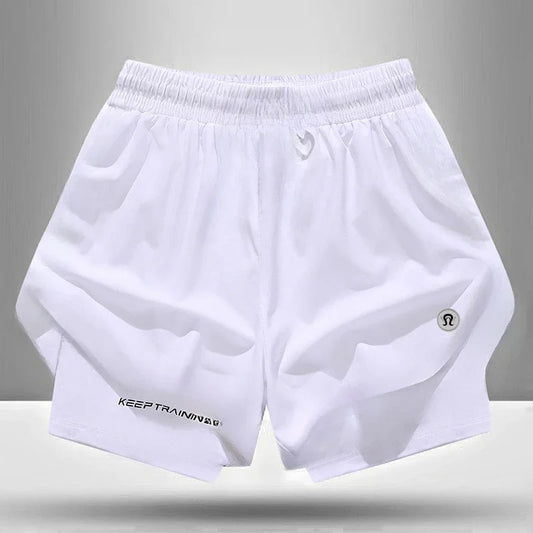 Quick-Dry Ice Silk Sports Shorts — Summer Yoga & Training for Men & Women