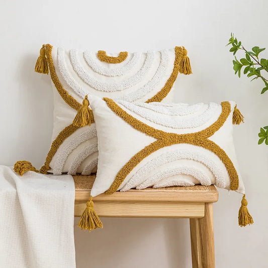 Cotton Embroidered Pillow Cover – Sofa/Home Decor