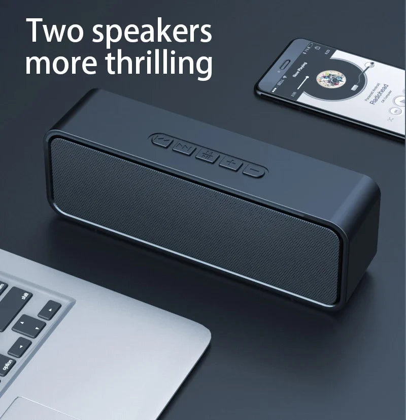 S11 Bluetooth Portable Speaker – Stereo, USB/TF, Big Battery, Outdoor & Home