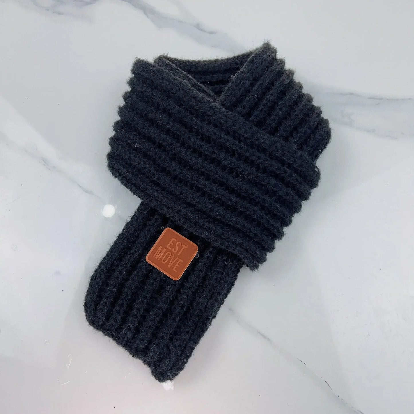 Kids' Autumn Winter Knitted Scarf – Soft Neck Warmer for Boys & Girls