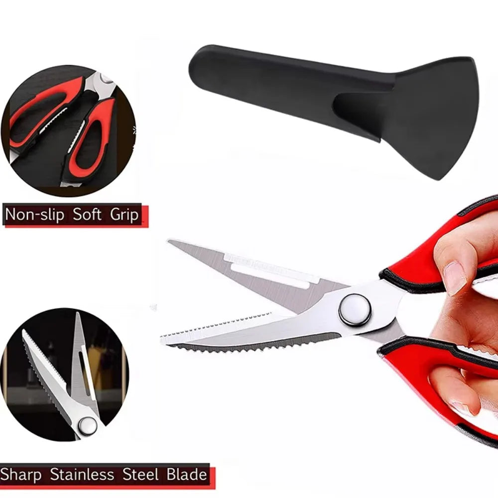 Multi-Purpose Kitchen Shears with Storage Holder