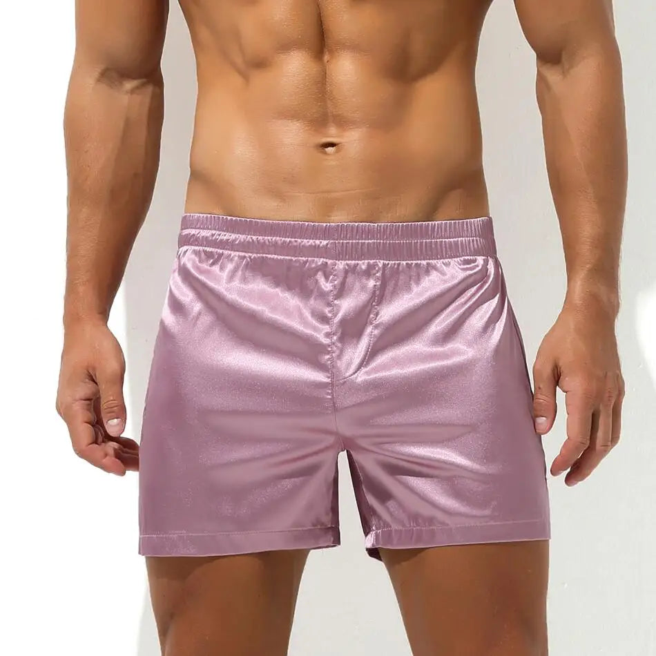 Men’s Sleep Shorts – Silky Soft, Loose Boxers & Lounge Underwear for Home