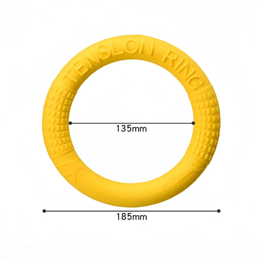 Interactive Dog Ring Toy – Throwing, Flying & Pulling Fun