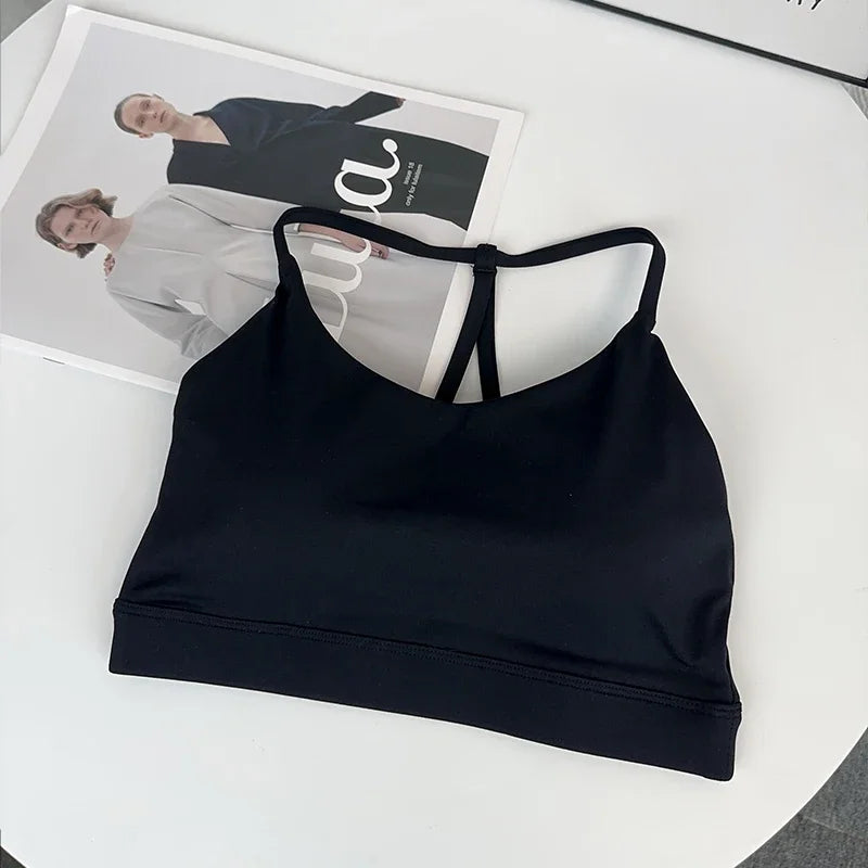 Women’s Sports Bra Top – Shockproof, Quick-Dry Gym Crop for Yoga, Running & Fitness