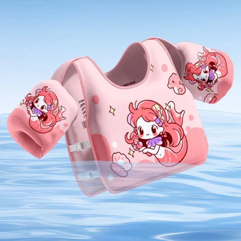 Baby Swim Vest — Non-Inflatable Float with Arm Sleeves for Boys & Girls