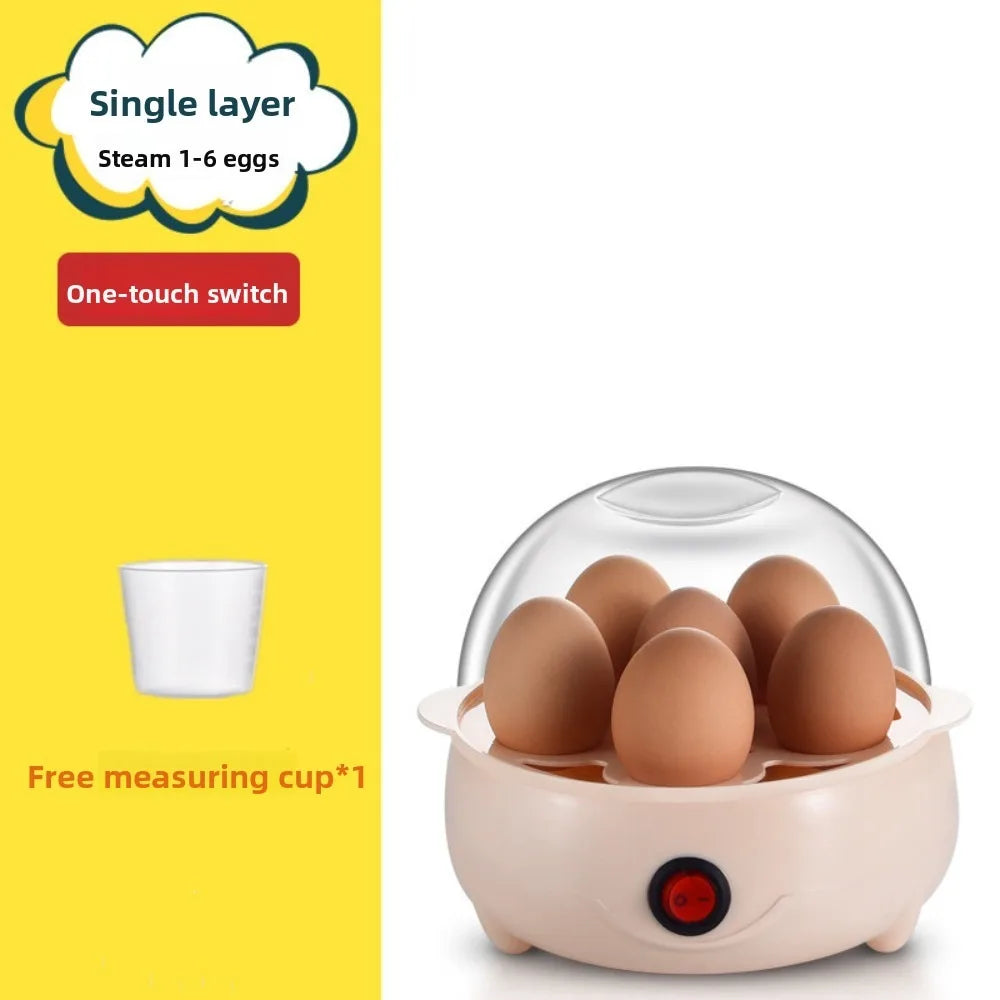 Portable Multi-Layer Egg Boiler – Auto Shut-Off Mini Egg Steamer