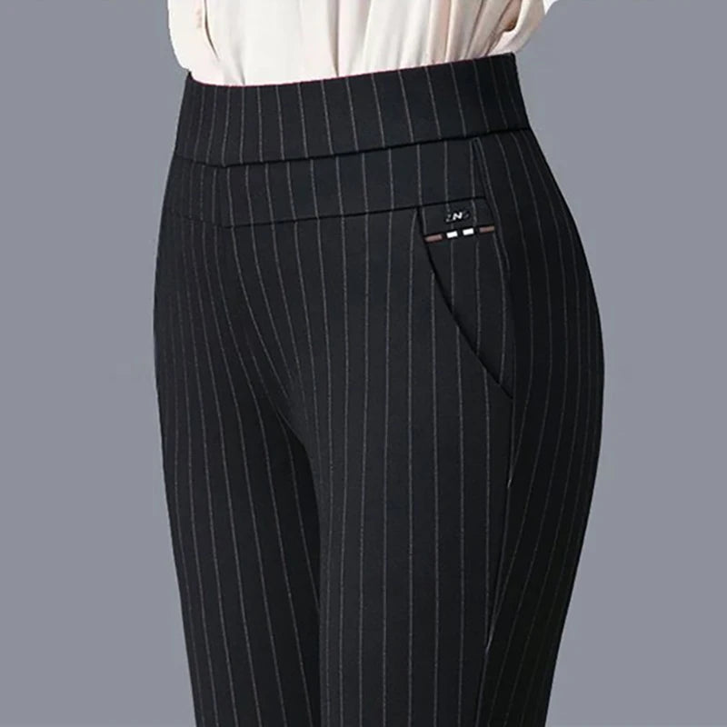 Women's Thick & Thin Warm Winter Pencil Pants, Plush Stretch Slim Fit Leggings for Ladies