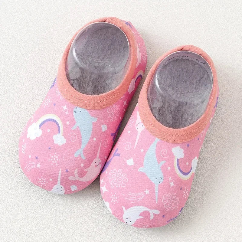 Kids Cartoon Anti-Slip Water Shoes – Summer Pool & Beach Swim Socks.