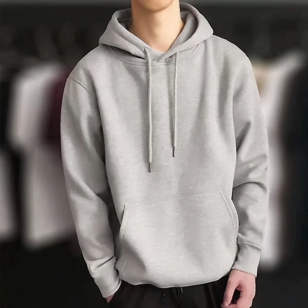 2024 Men's Harajuku Hoodie – Casual Pullover Streetwear Sweatshirt