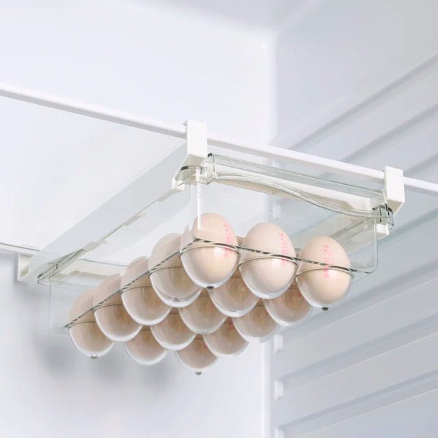 Fridge Organizer Drawer – Slide-Out Storage Box for Eggs, Fruits & Food