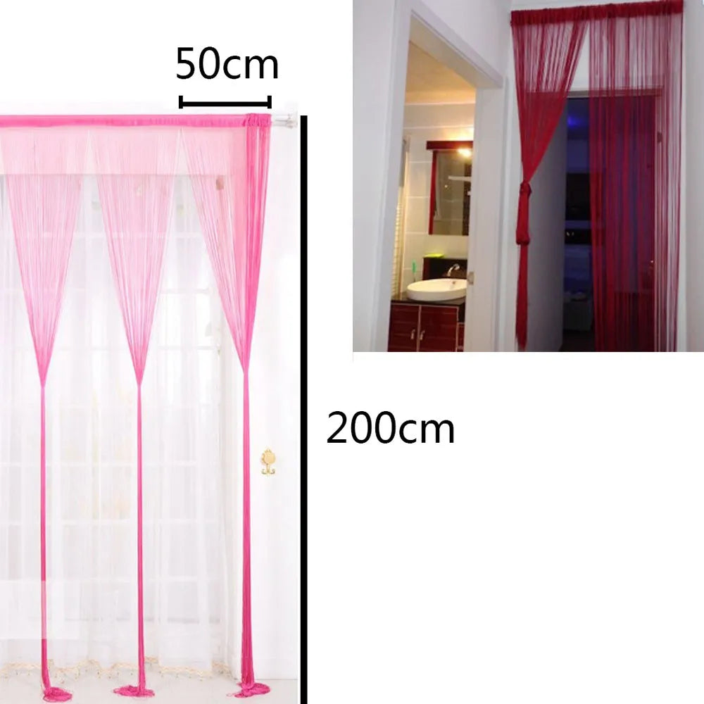 Tassel Thread Curtain 50x200cm – Decorative Panel for Door, Window, or Room Divider