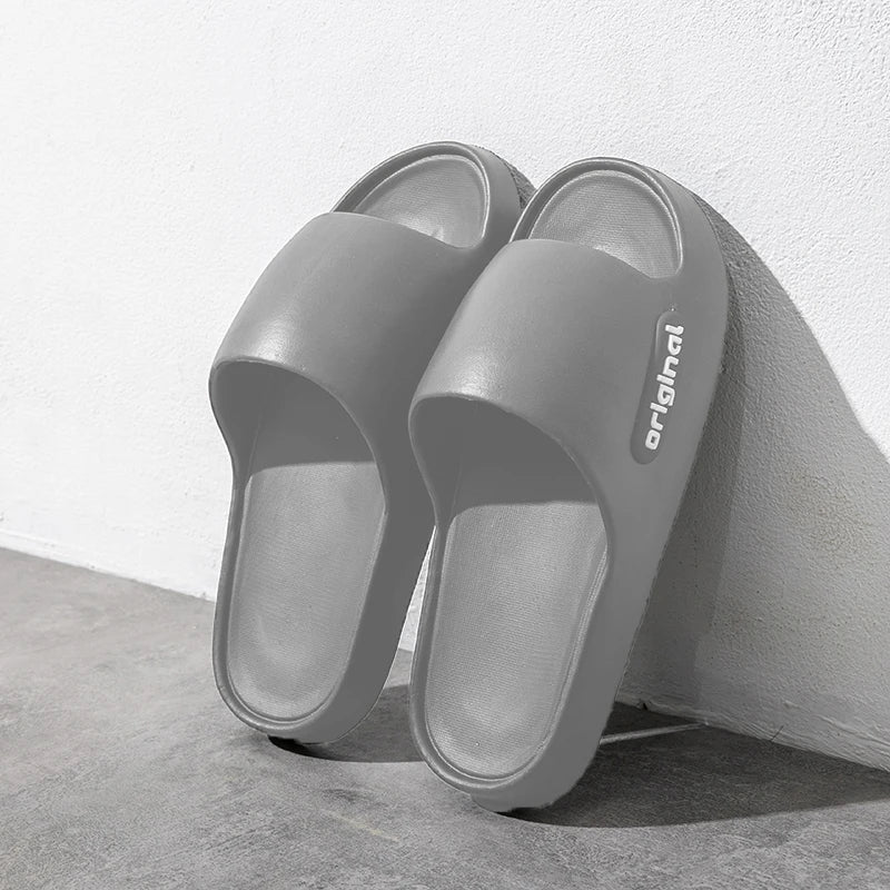 Men’s & Women’s Non-Slip Summer Slippers – Soft Bottom Indoor Bathroom Slides
