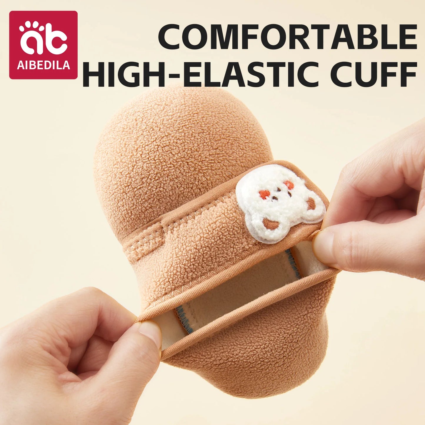 AIBEDILA Toddler Non-Slip Winter Booties (0–4T)