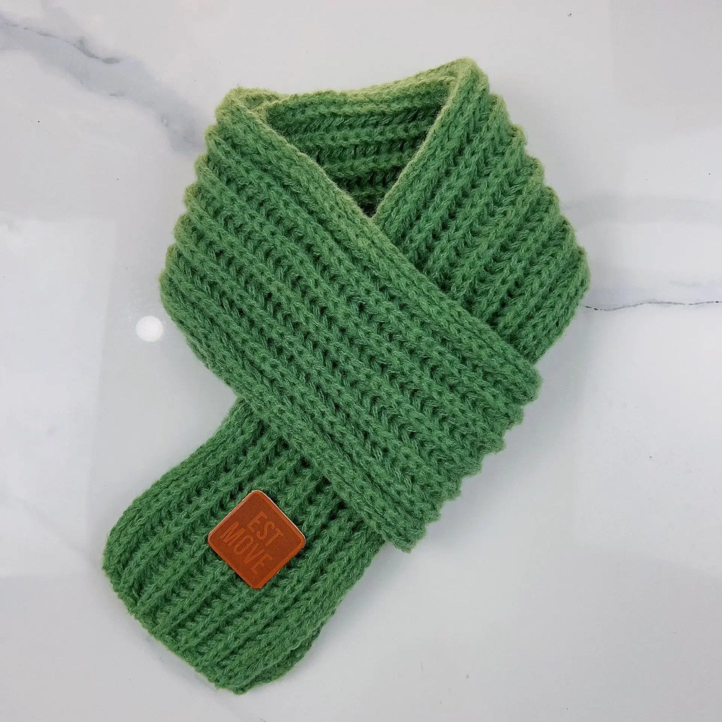 Kids' Autumn Winter Knitted Scarf – Soft Neck Warmer for Boys & Girls