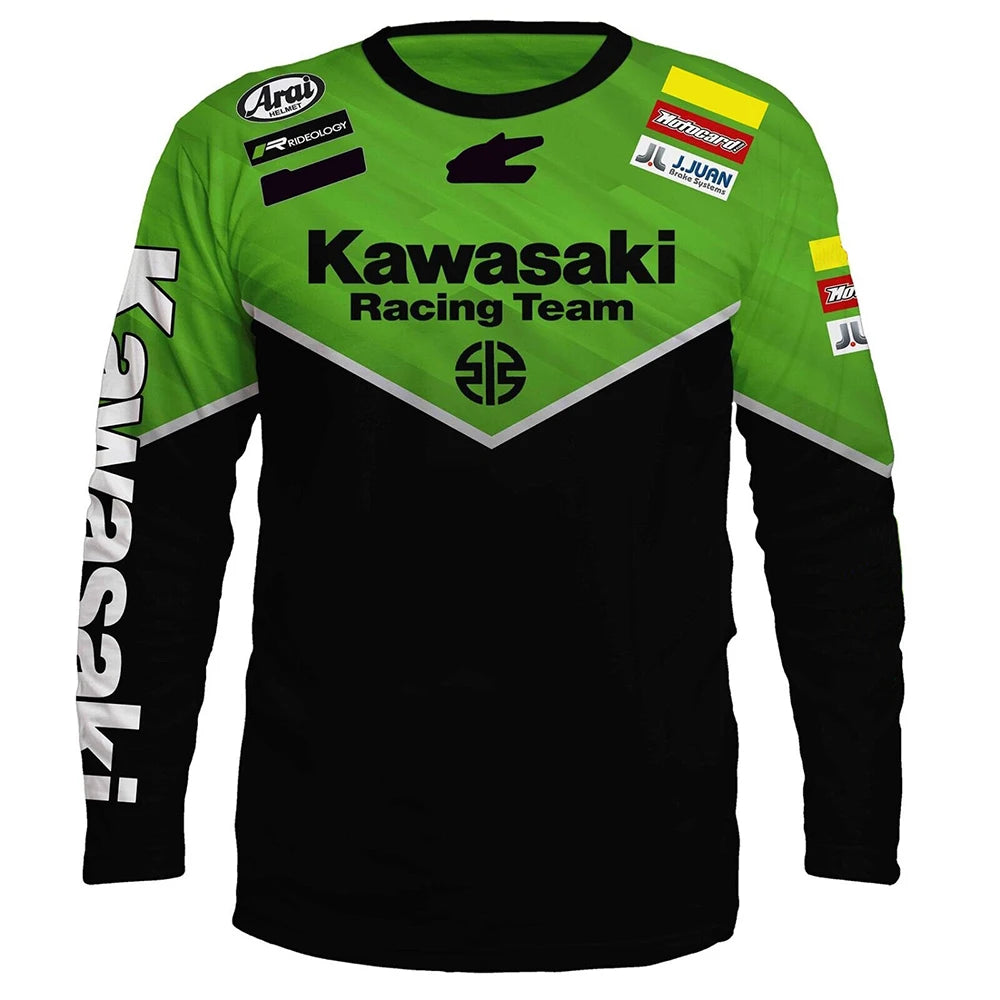 Kawasaki Racing Team Long-Sleeve T-Shirt – Men, Women & Kids | 2024 Sportswear