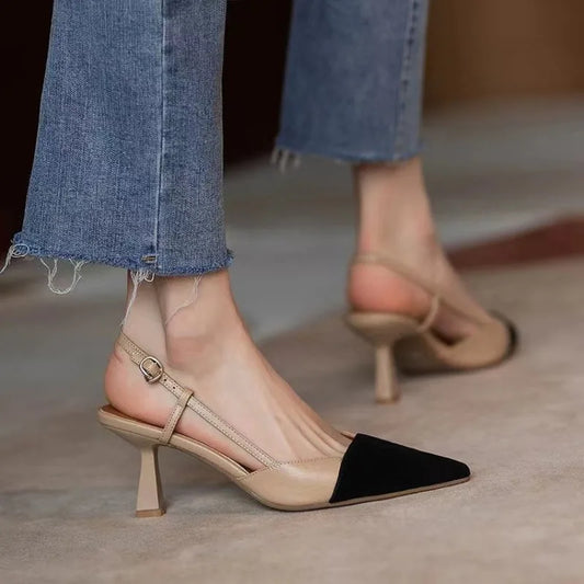 Summer 2024 Women's Stiletto Sandals – Buckle, Pointed Toe, Fashion Heels