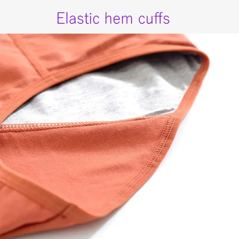 Leak-Proof Menstrual Panties – High-Waist Cotton Period Underwear
