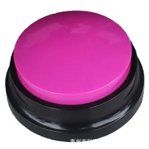 Voice Recording Button — 30s Record & Playback Pet Training Buzzer, Talking Dog Communication Buttons