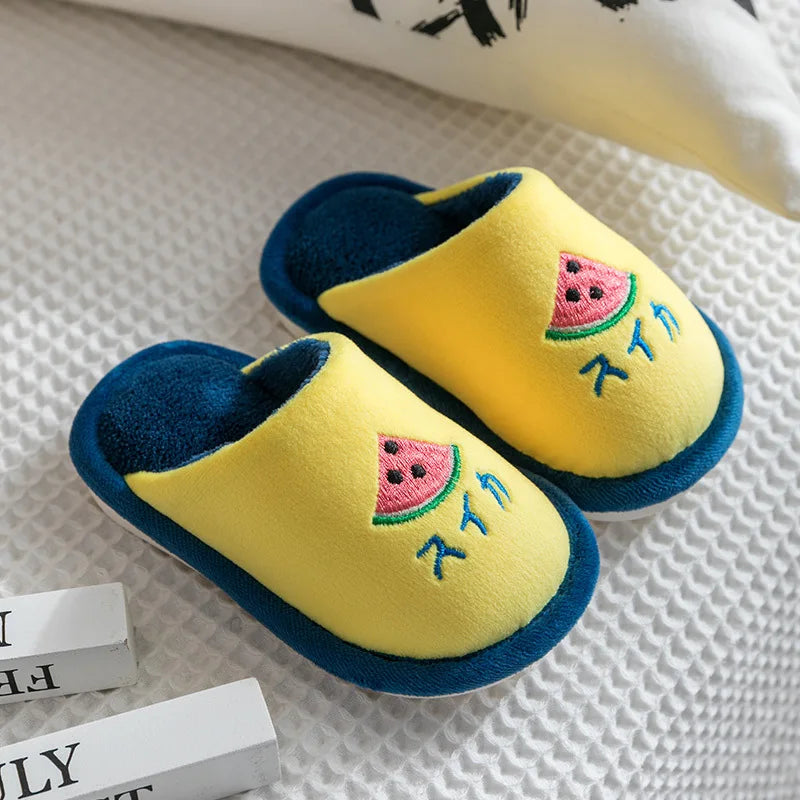 Kids Winter Warm Slippers – Cotton Home Shoes for Boys & Girls