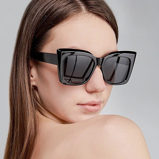 Women's Large Square UV400 Sunglasses – Fashion Designer Outdoor Eyewear