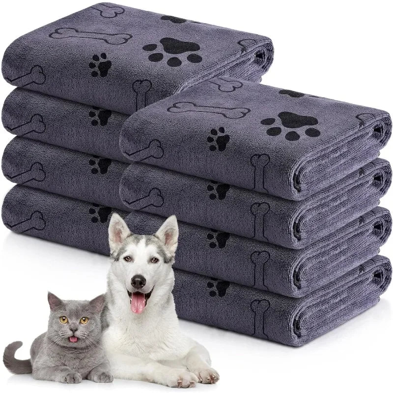 Quick-Dry Microfiber Pet Towel – Absorbent Bath Towel for Dogs & Cats