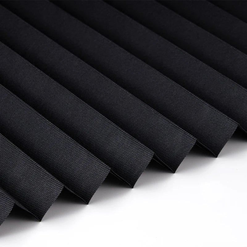 Adhesive Pleated Window Shades – Non-Woven Blackout Zebra Blinds .