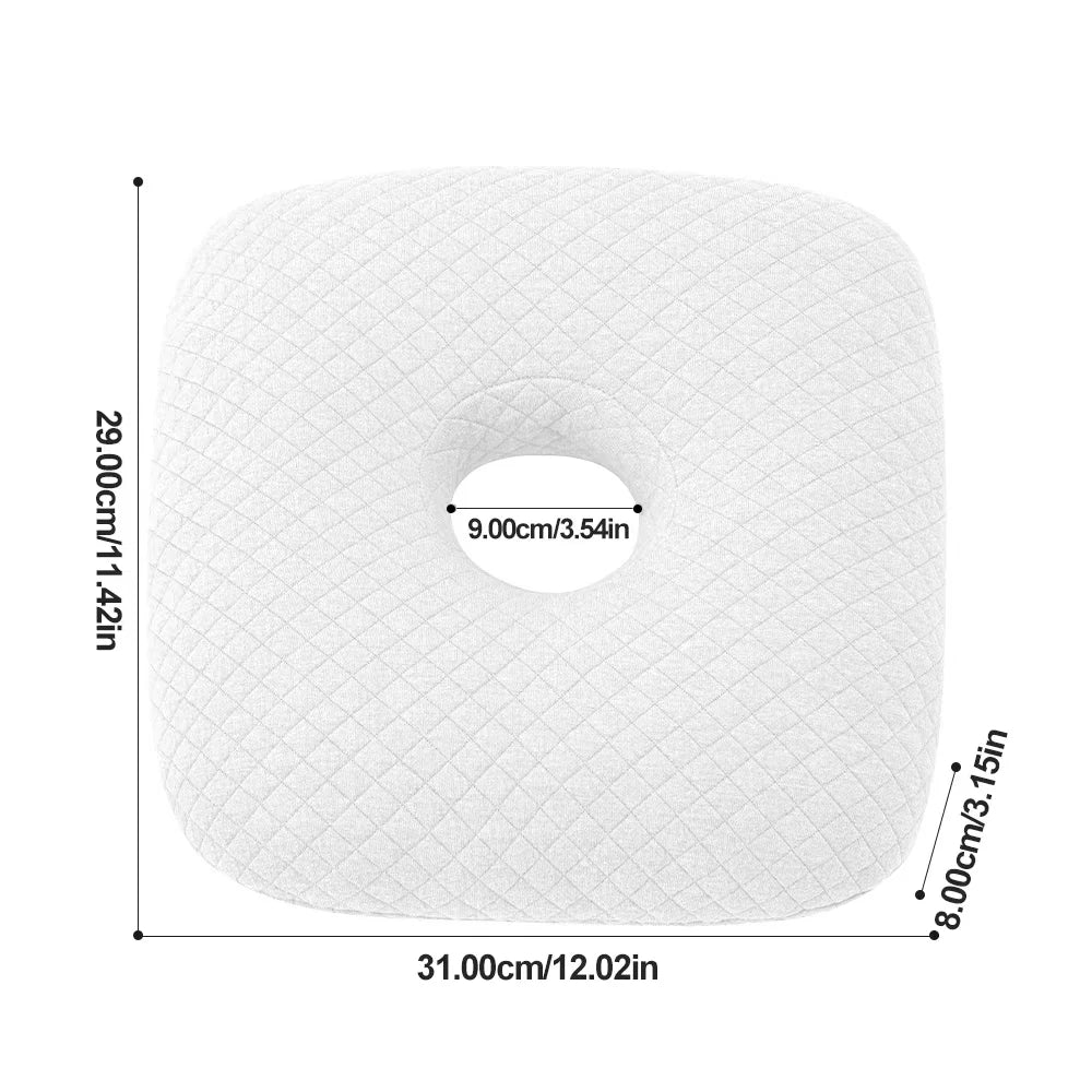 Soft Skin-Friendly Side-Sleeping Pillow with Ear Hole – Relieves Ear Pressure & Earache