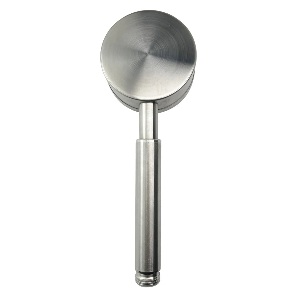 Brushed Stainless Steel Handheld Shower Head – Pressurized Water-Saving Filter Design