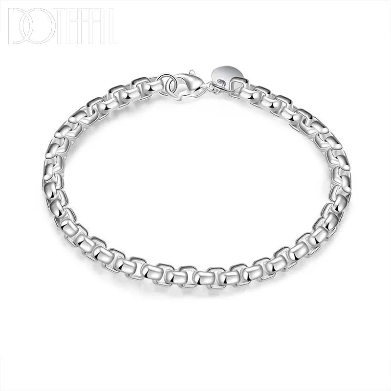 DOTEFFIL 18K Gold Silver Bracelet – Elegant & stylish for women.