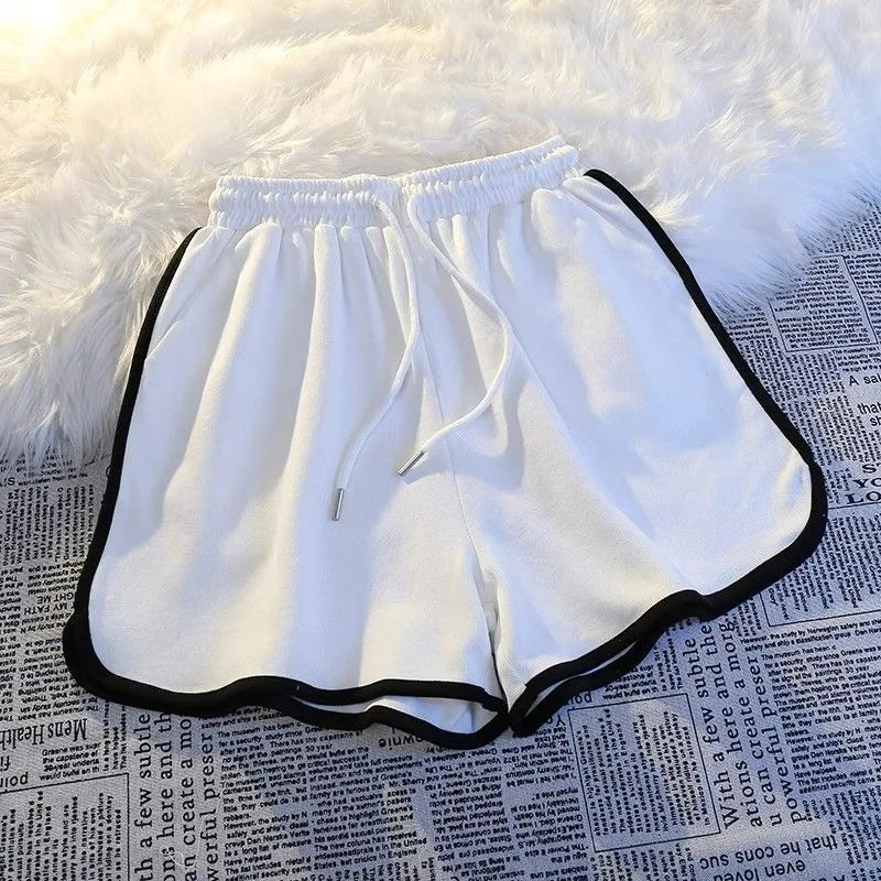 Women's Summer Yoga Shorts – Mid-Waist, Loose, Breathable, Wide-Leg Gym Pants