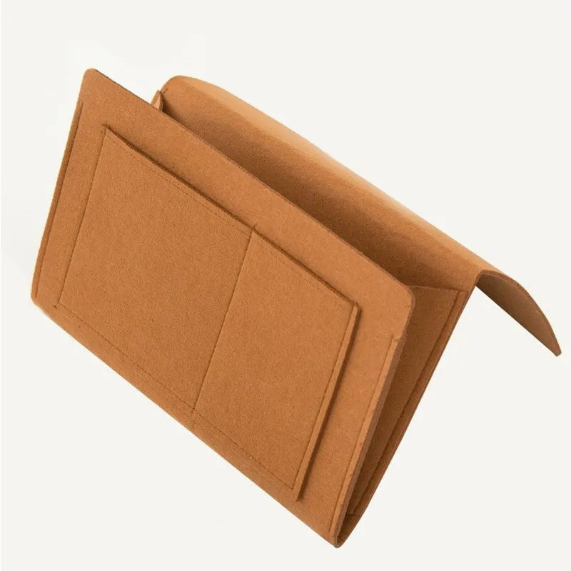 Felt Hanging Storage Bag – Bed/Sofa Organizer for CDs, Magazines, Stationery & More