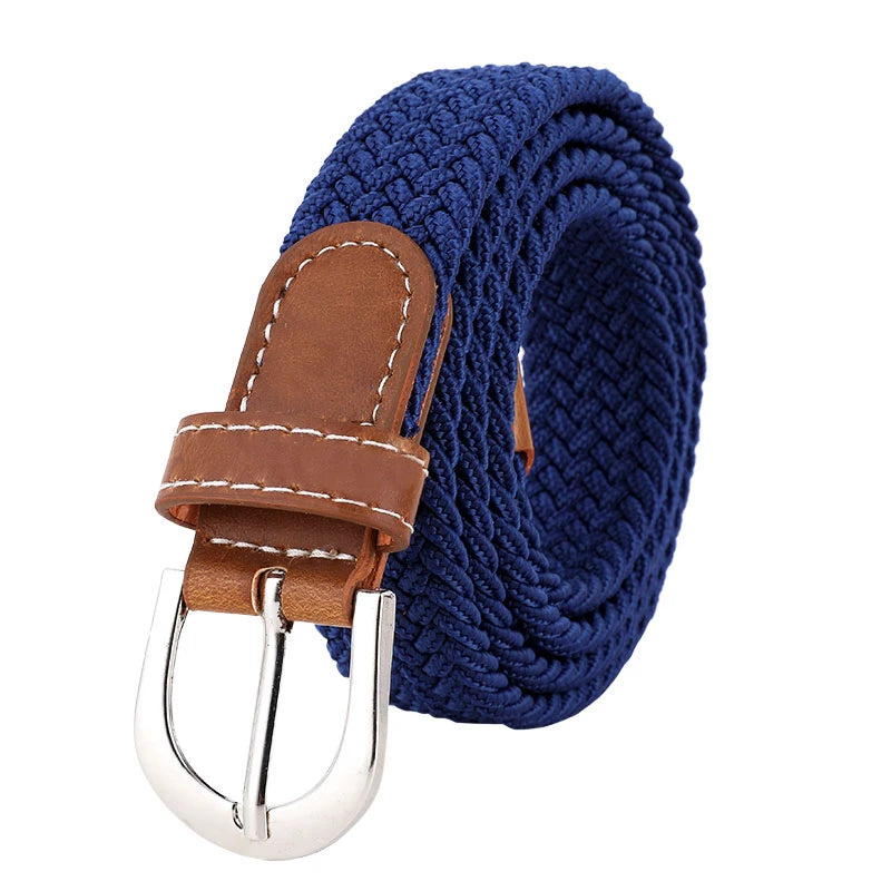 Elastic Woven Belt – Casual, Versatile Fit for Men & Women