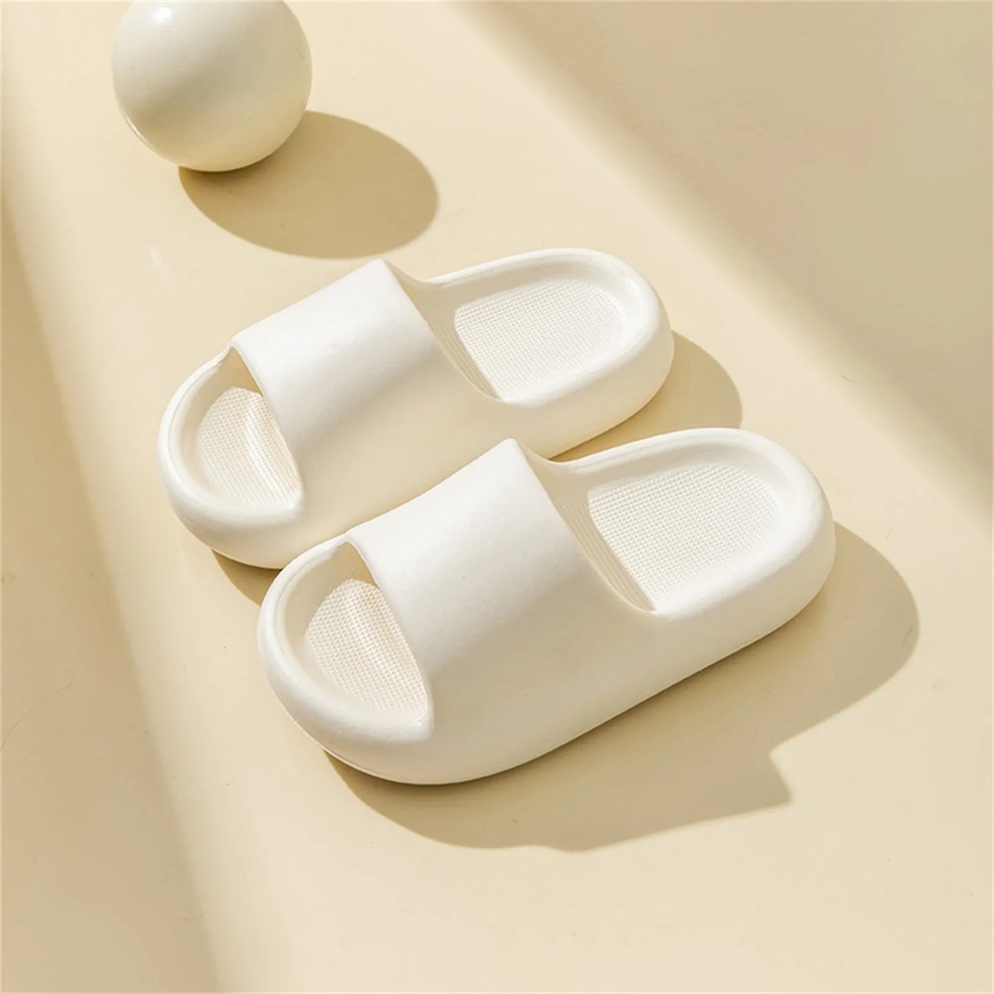 Children’s Summer Bathroom Slippers – Solid Color, Soft Anti-Slip Home Shoes for Boys & Girls (Ages 7–12)