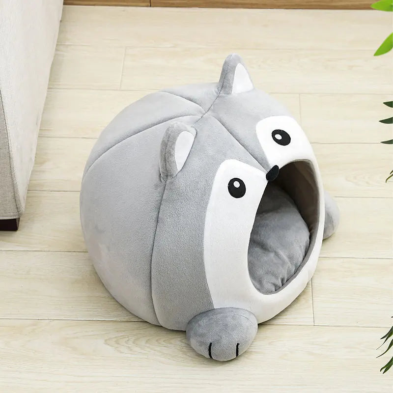 Soft Cat Bed – Cozy House & Cushion for Cats
