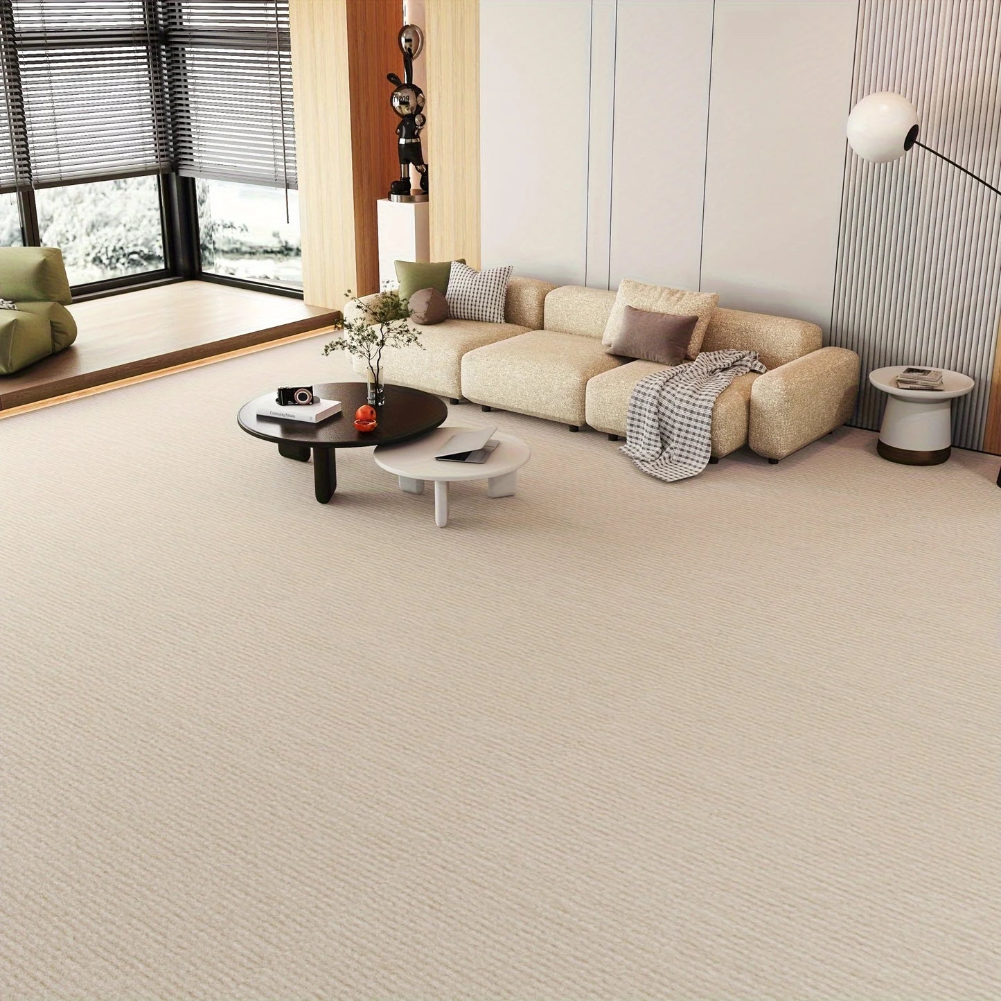 Solid Color Absorbent Rug – Bedroom, Bathroom, Kitchen & Living Room Decor