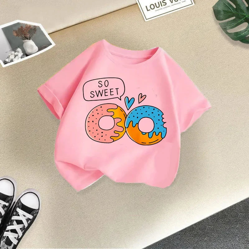 Summer Kids' Casual T-Shirt – Unisex Short Sleeve Baby Top