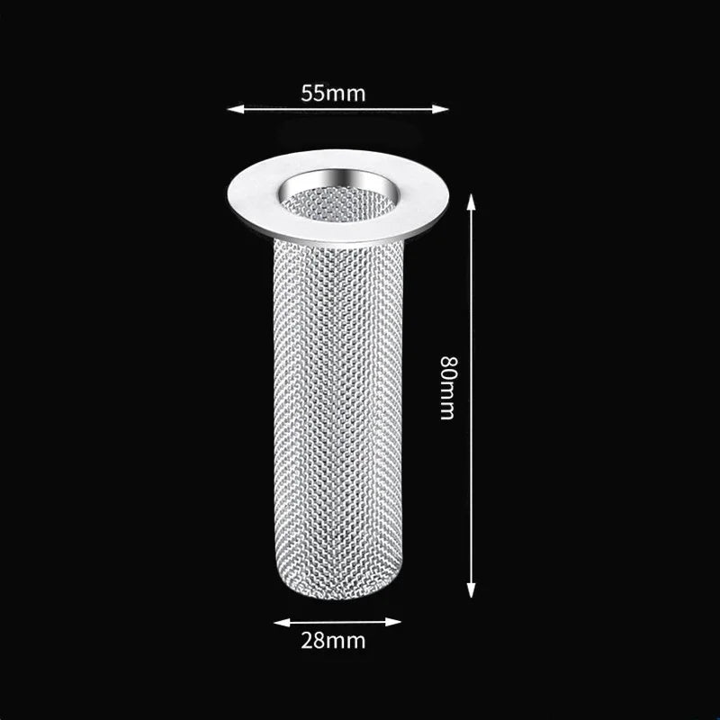 Stainless Steel Floor Drain Filter – Hair Catcher & Anti-Odor Pop-Up Sink Plug