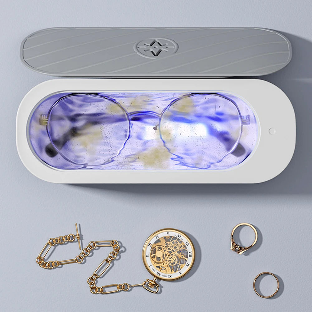USB Rechargeable Ultrasonic Cleaner – High-Frequency Jewelry & Glasses Cleaner