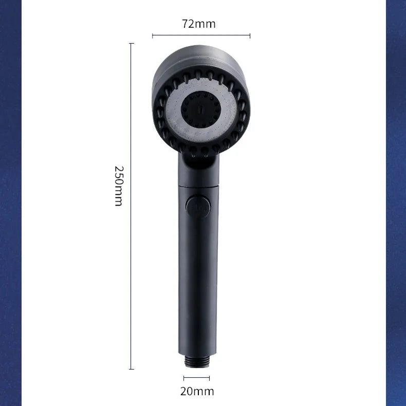 Adjustable High Pressure Shower Head – Filter + Massage Spray