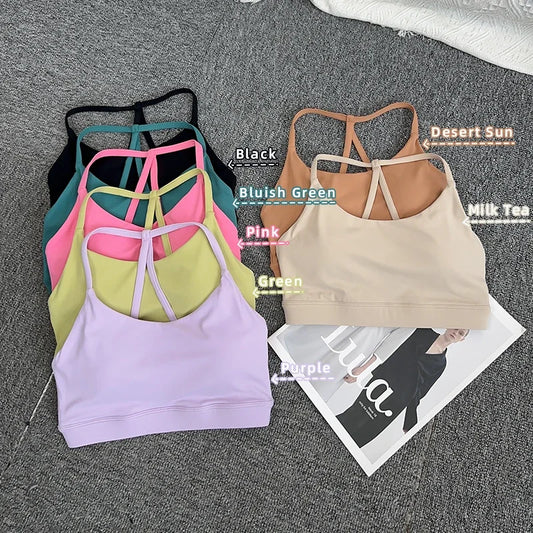 Women’s Sports Bra Top – Shockproof, Quick-Dry Gym Crop for Yoga, Running & Fitness