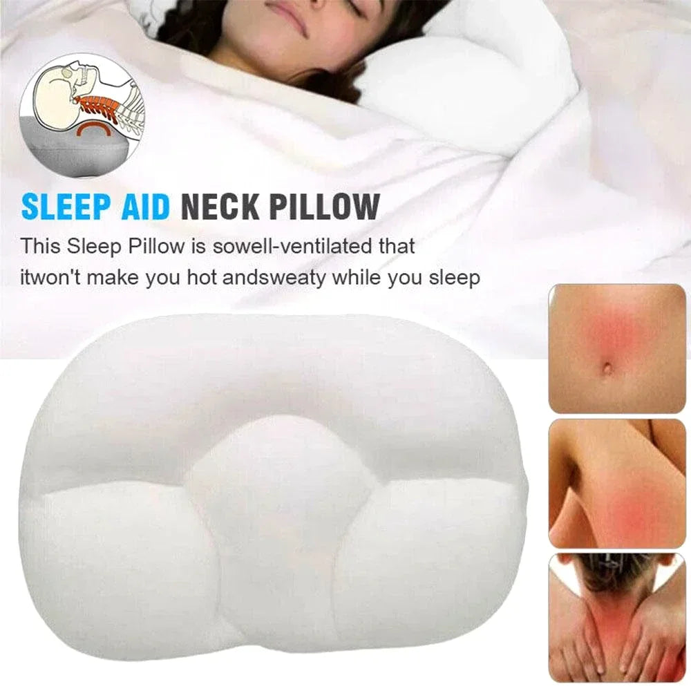 Egg-Shaped Memory Foam Neck Pillow – Soft Orthopedic Butterfly Cushion