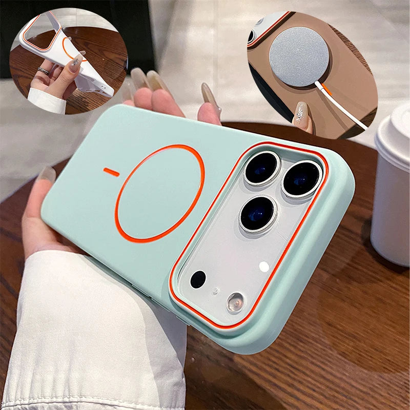 MagSafe Magnetic Wireless Charging Luxury Matte TPU Bumper Phone Case for iPhone 17 / 17 Pro / 17 Pro Max