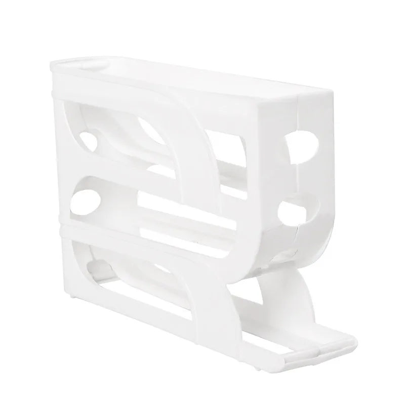 Roll-Out Egg Storage Box – Holds 30 eggs, durable & space-saving.